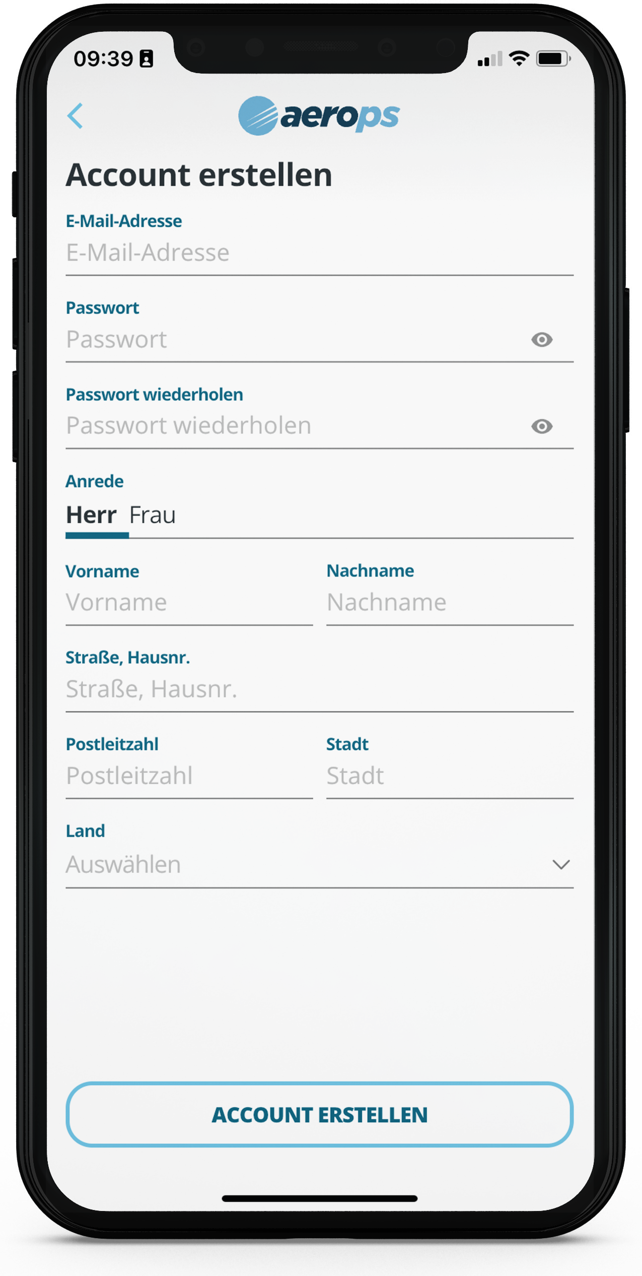 aerops Account anlegen